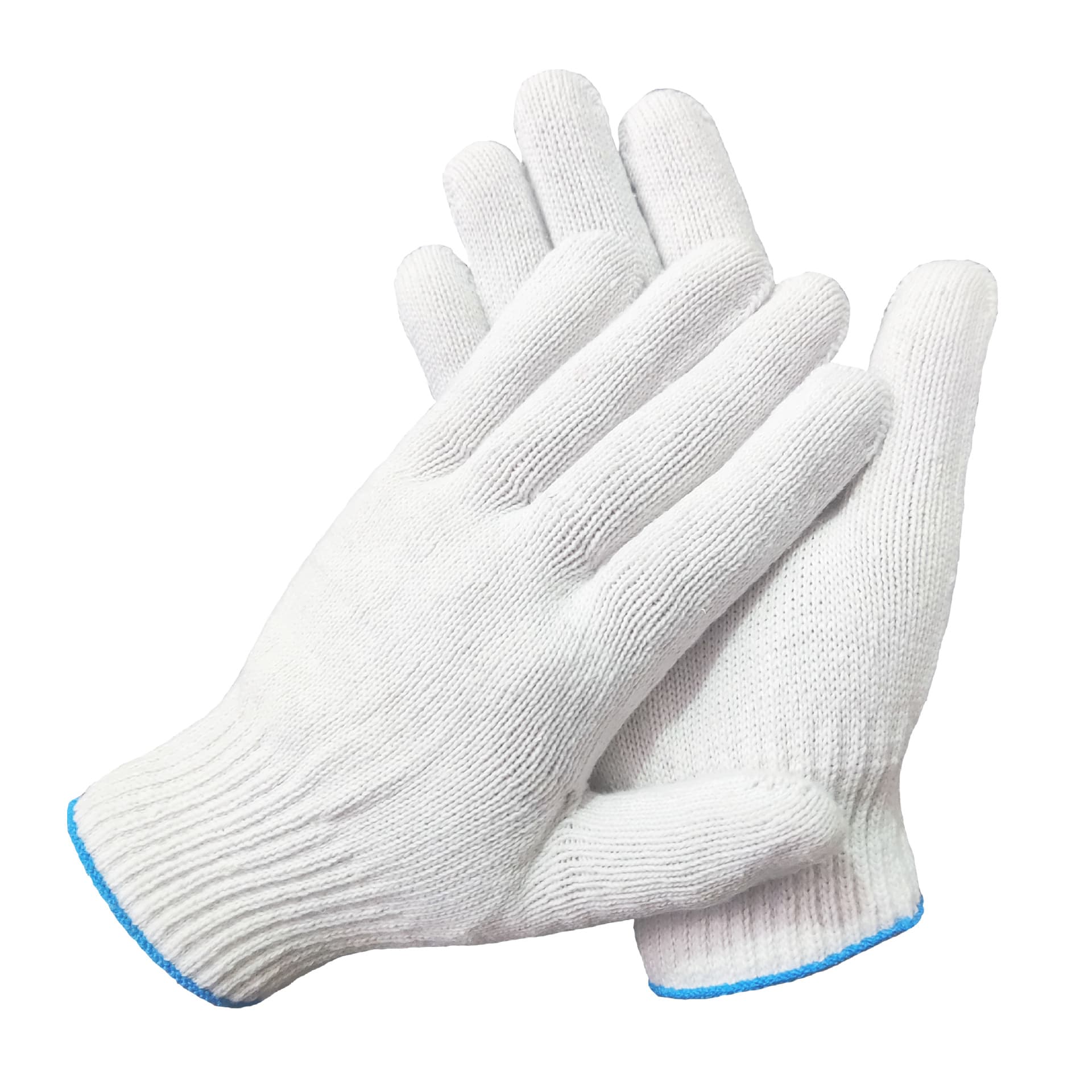 Free shipping thickened labor protection gloves wear-resistant construction site for factory work work industrial anti-slip white cotton gloves 5