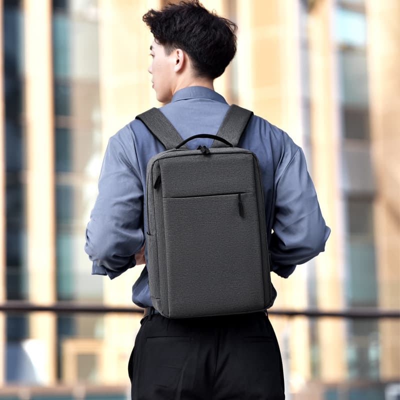 Laptop, classic capacious backpack, business version 4