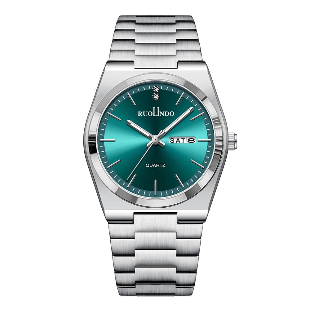 Quartz calendar, men's watch, swiss watch stainless steel, high-quality style 5