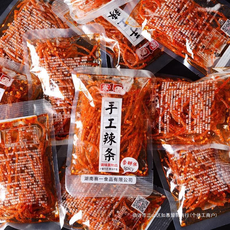 Sai Handmade Spicy Strips and Spicy Silk Hunan Specialty Casual Snacks Spicy Spicy Packaging Office 1