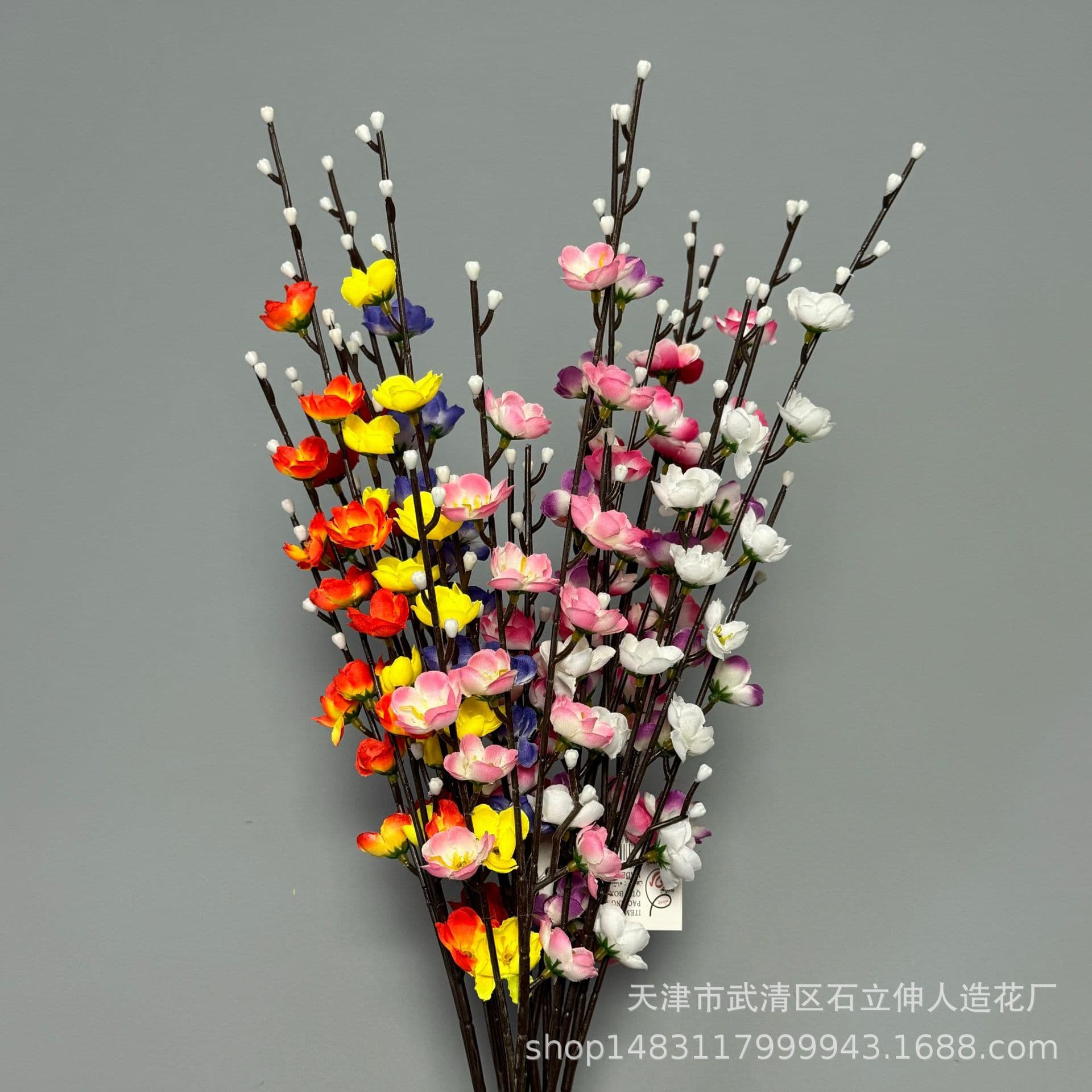 Simulation Flower Single Single Plum Blossom Chinese La Mei Wedding Home Decoration Bonsai Decoration Small Packing Barrel Flower Architecture Wholesale 2