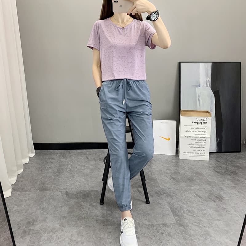 Tide, breathable quick dry silk trousers for gym for leisure, with your logo imprint 1