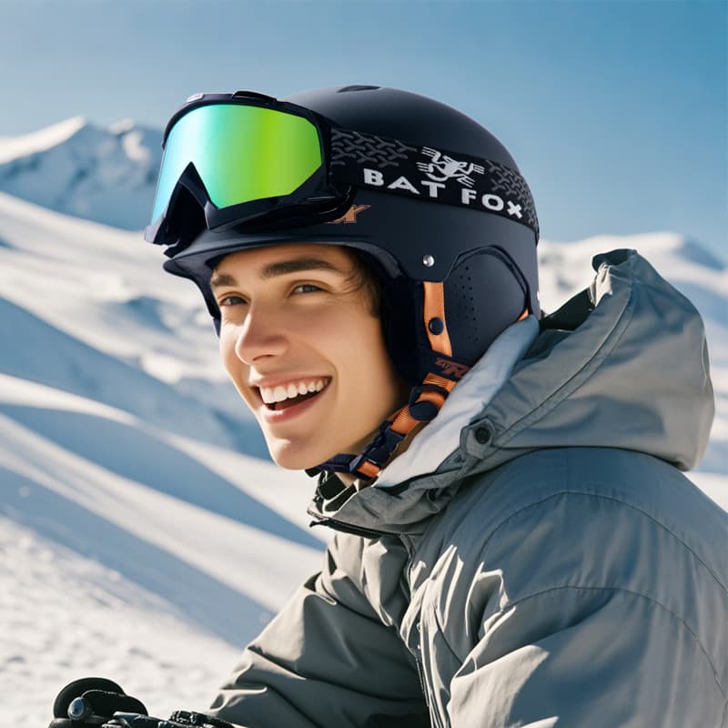 Fresh ski keep warm helmet for children and adults, windproof protective gear 2