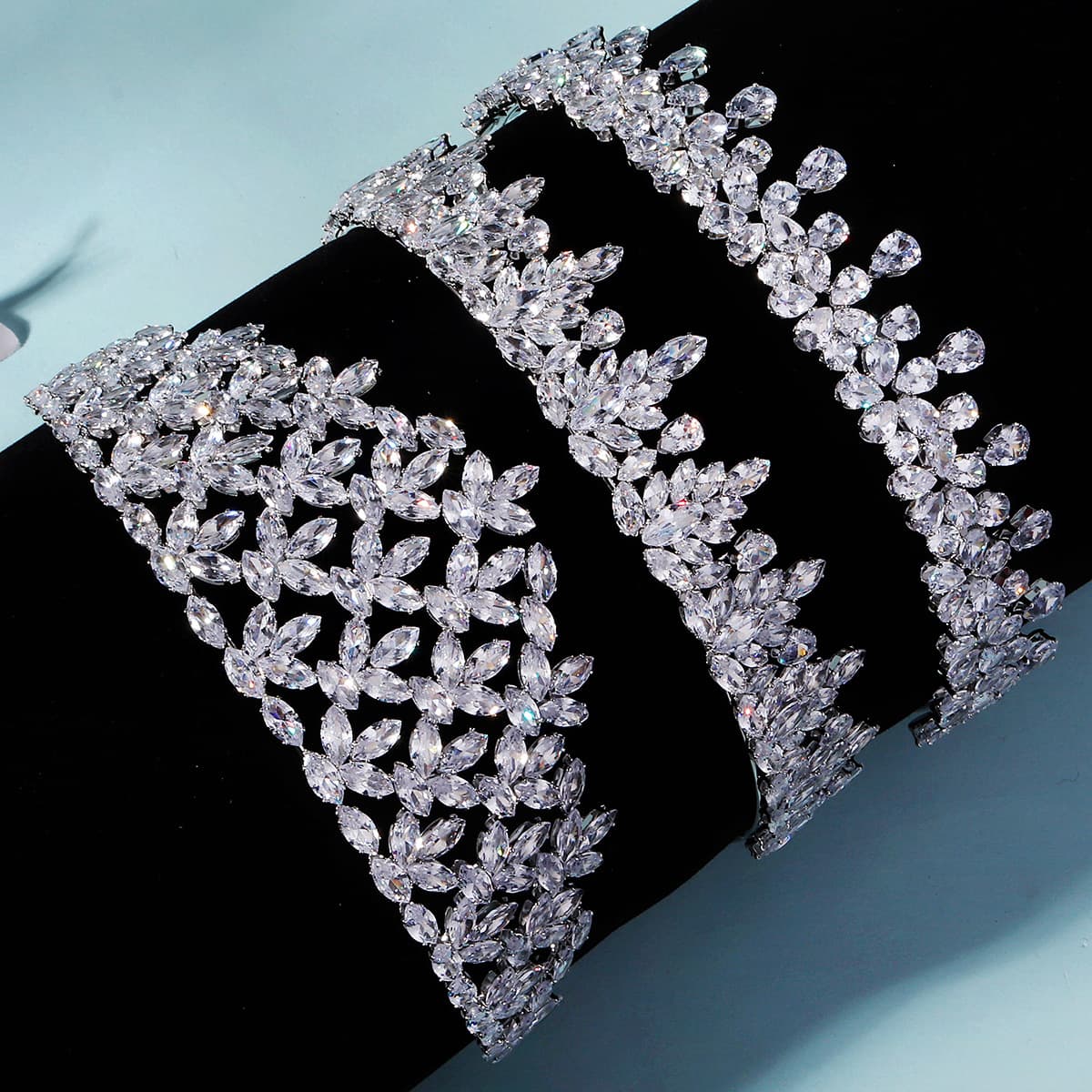 (Cross-border trading), fashionable hair accessory with zircon for bride, food bag, high-quality style