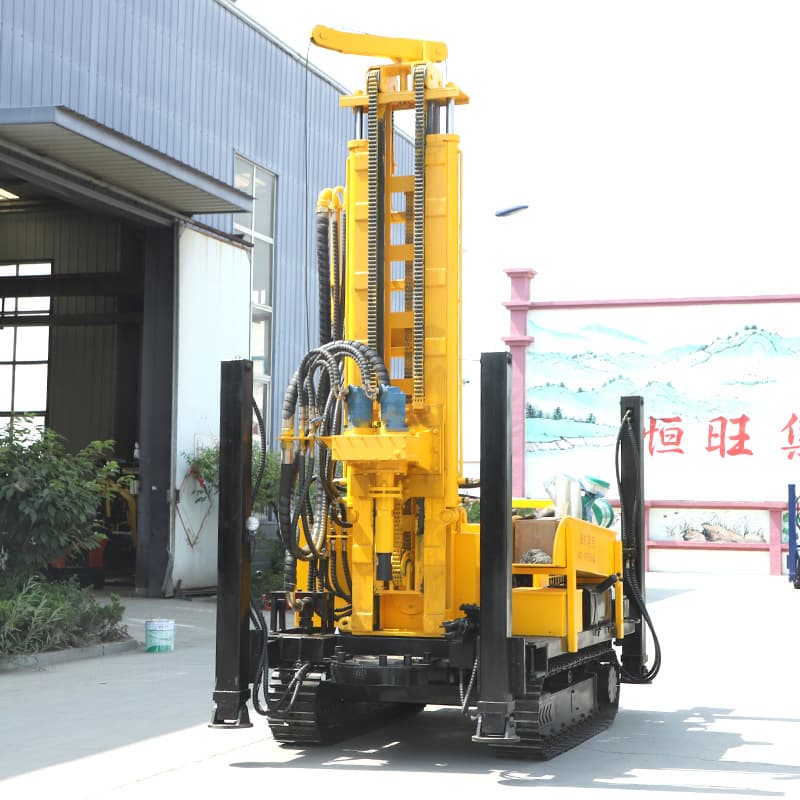 Pneumatic water well drilling rig Pneumatic drilling rig drilling rig drilling equipment geological exploration crawler water and gas dual-purpose drilling rig 3