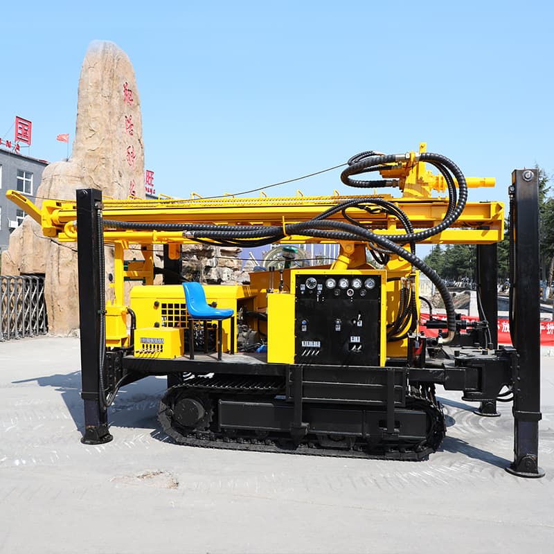 Pneumatic water well drilling rig Pneumatic drilling rig drilling rig drilling equipment geological exploration crawler water and gas dual-purpose drilling rig 4