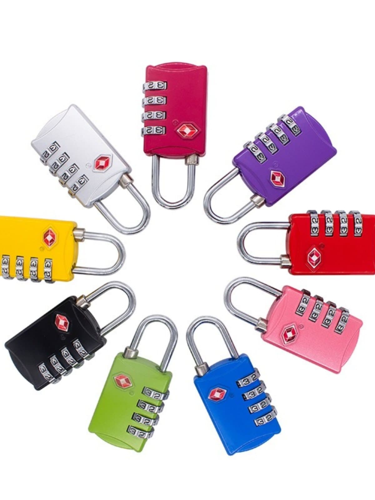 Outdoor customs lock TSA password lock four-digit password bag lock anti-theft consignment customs clearance multi-purpose padlock 2