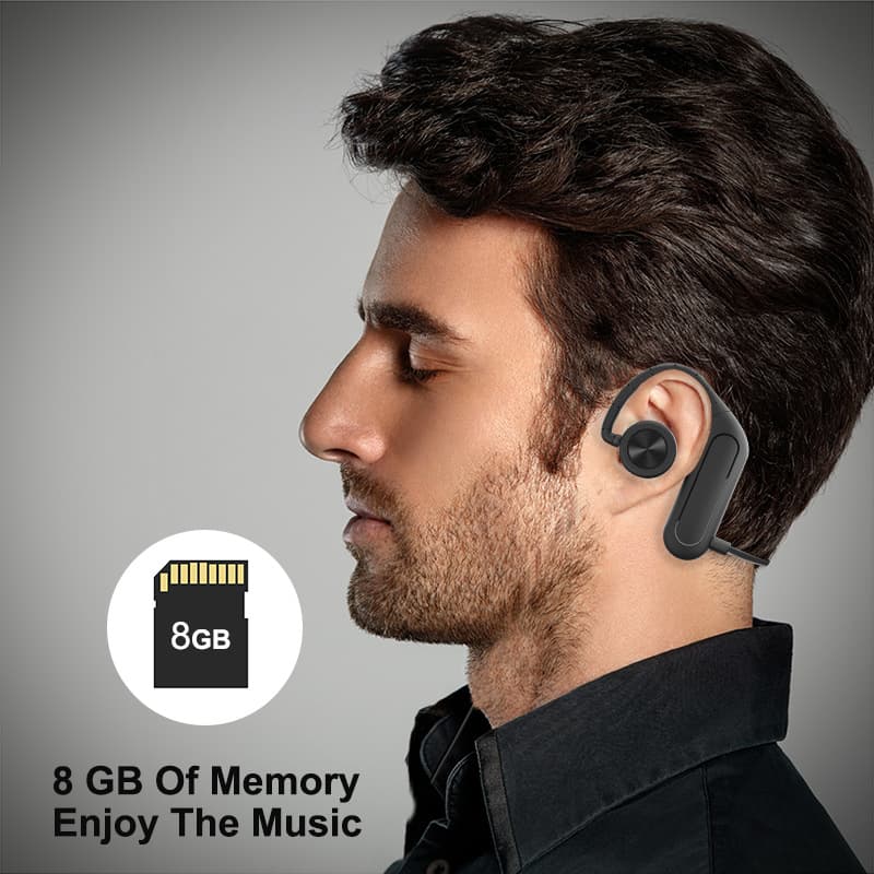 New IPX8 waterproof swimming earphones with built-in in-ear underwater special ear-hanging Bluetooth swimming earphones 4