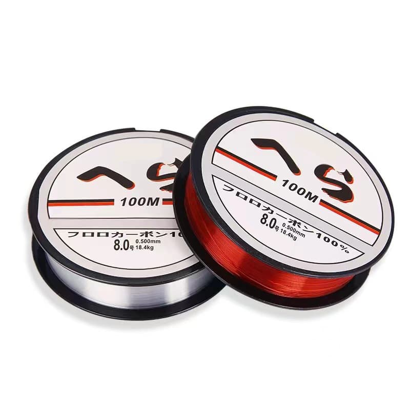 Olympic red colorless nylon dice, fishing line for fishing, 100meter 5