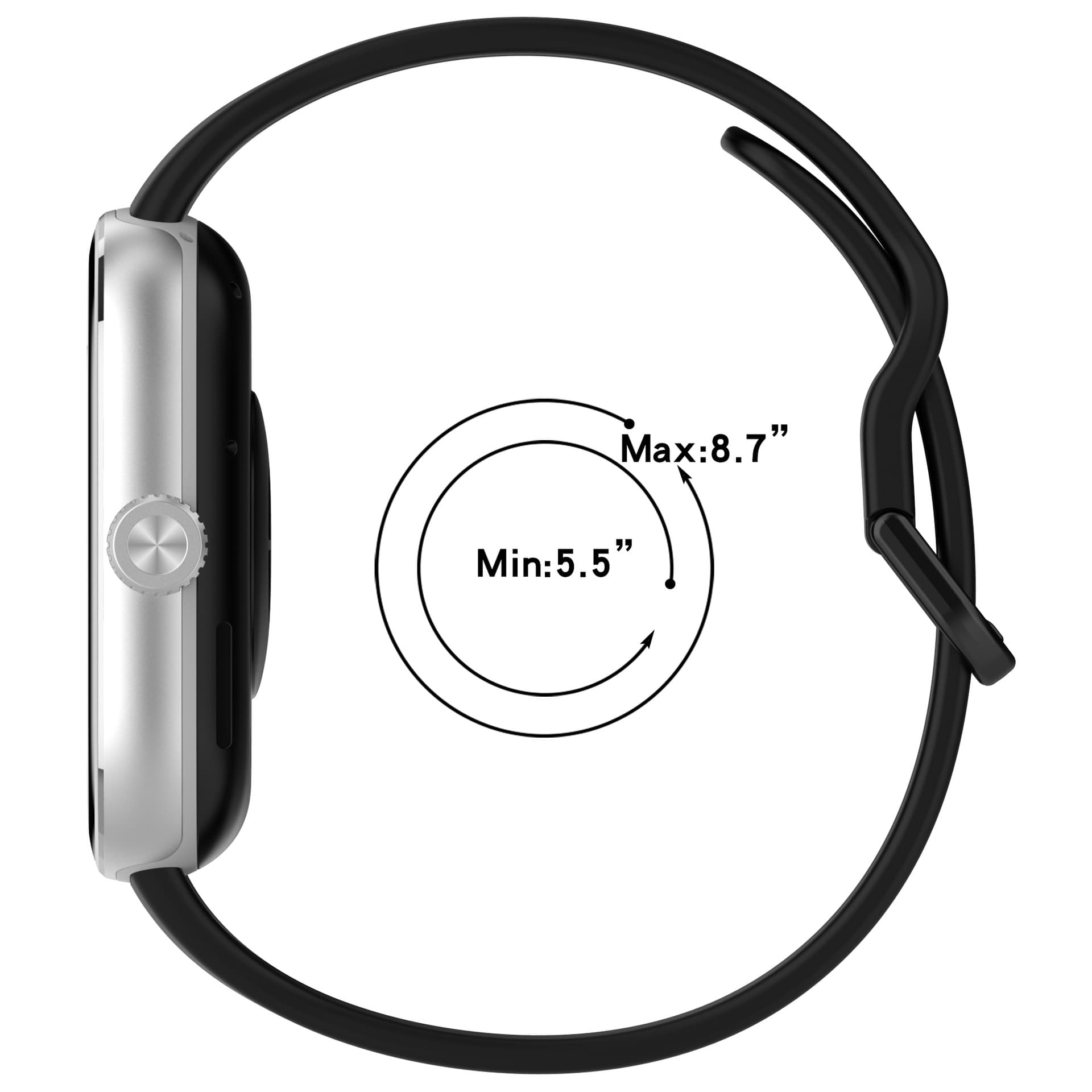 Silicone watch strap, bracelet 2