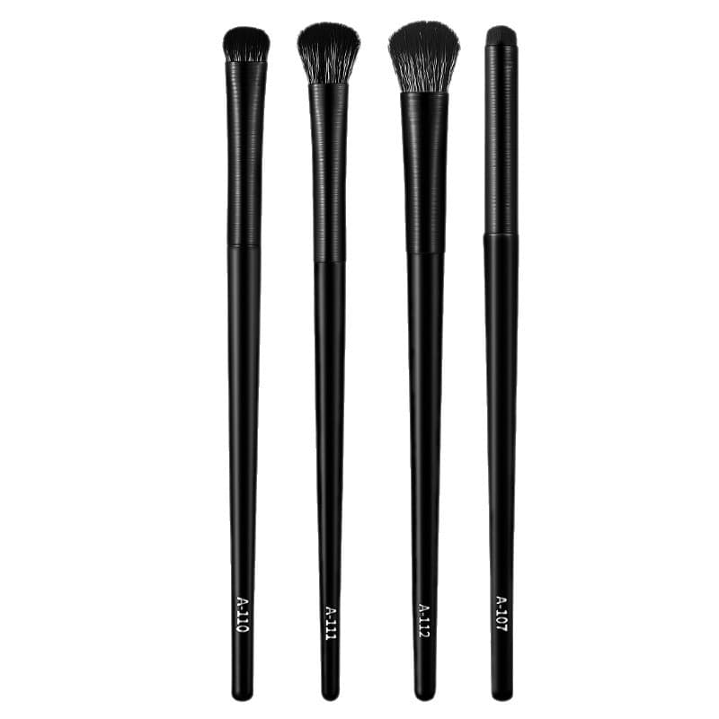JONBOS wooden handle eye shadow brush, fiber bristle, large details, tapered lying silkworm brush, eye blending brush, makeup brush, eye makeup brush 5