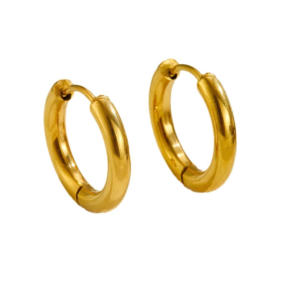 Glossy universal brand earrings, light luxury style, simple and elegant design, high-quality style, for beloved, does not fade 5