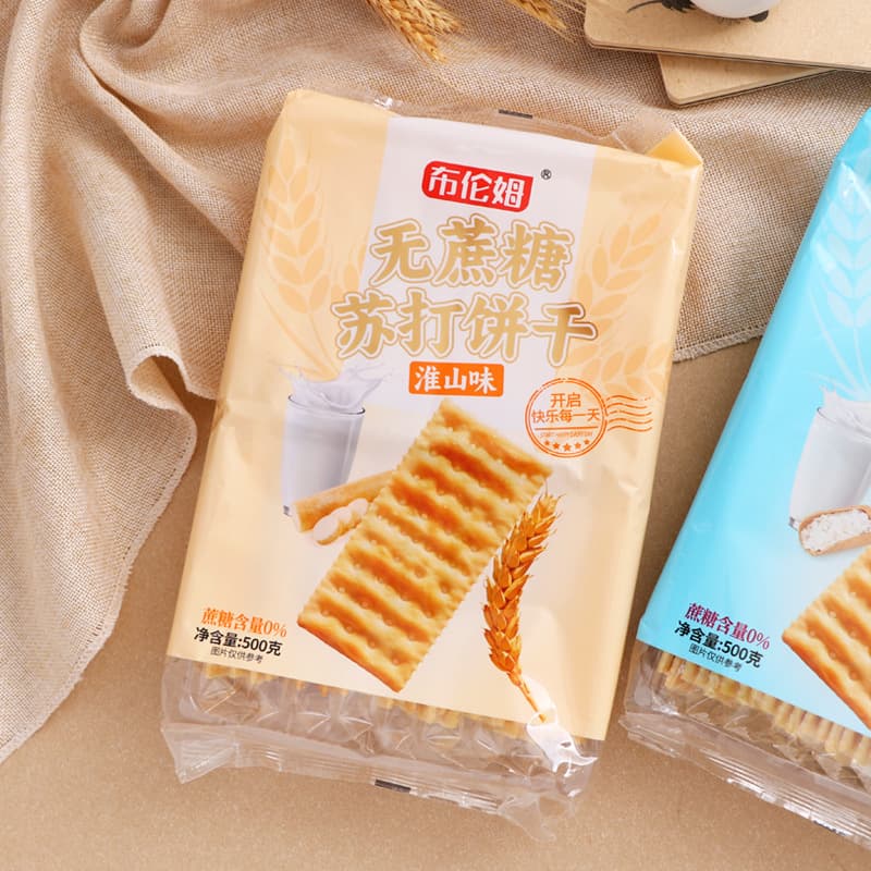 Blum sugar-free milk salt soda biscuits rye soda biscuits individually packaged office craving relief 312g 2