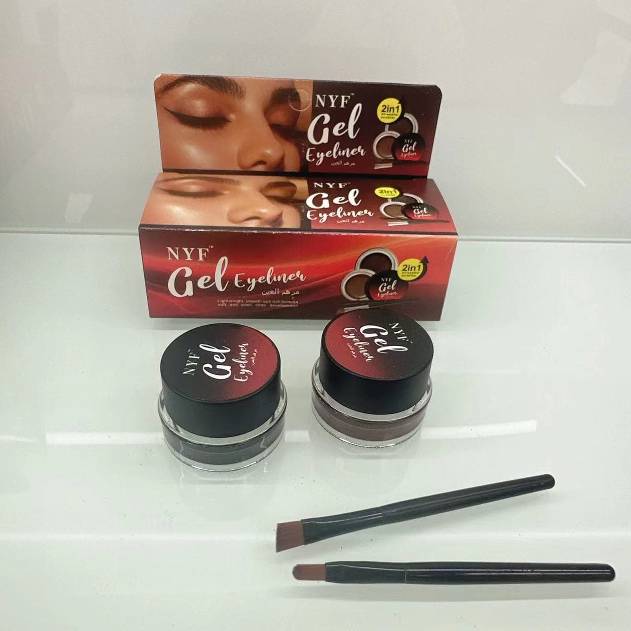 Dual-Color Eyeliner Cream Smooth Cosmetics 2