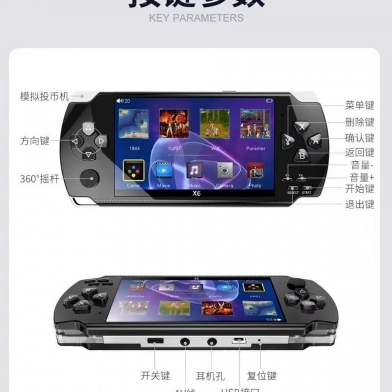 Game console, music electronic reading, MP5, MP3, MP4 1