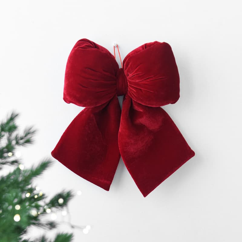 NUCHI Premium 3D Christmas Bow Tree Ornament Decoration Hanger 4
