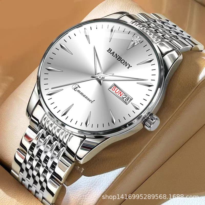 Pinduoduo, men's watch, waterproof calendar, simple and elegant design, (Physicals) 2
