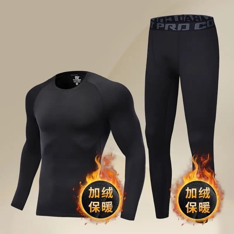 Quick dry set for gym for training, climbing basketball sports keep warm underwear, leggings, tight, for running 4
