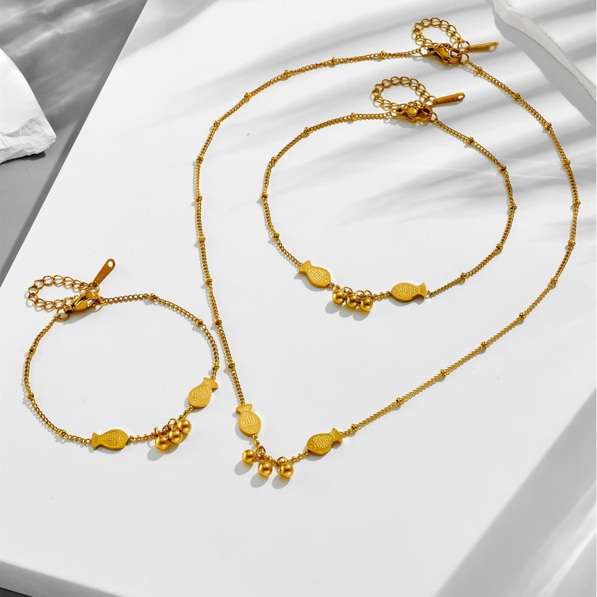 Necklace stainless steel, choker, fashionable pendant, golden accessory, chain for key bag  for bride, high-quality style 4
