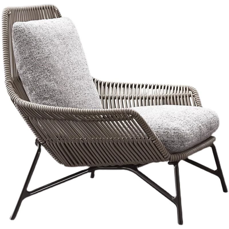 Outdoor rattan chair coffee table three-piece set courtyard garden open-air outdoor balcony rope single sofa chair courtyard outdoor 5