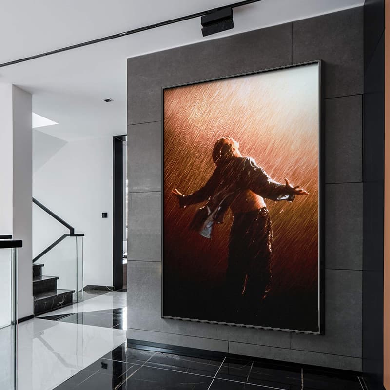 Shawshank's redemption hanging painting niche art bedroom decoration painting inspirational movie poster study background wall mural 4