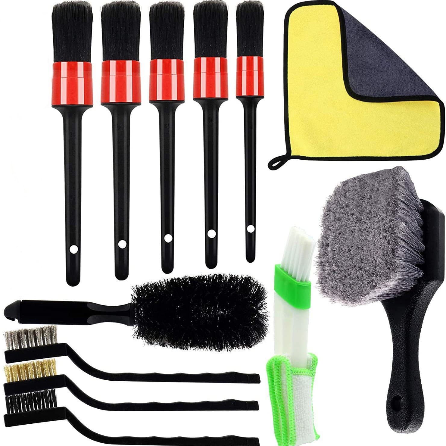 Soft brush, hub, cleaner for car 1