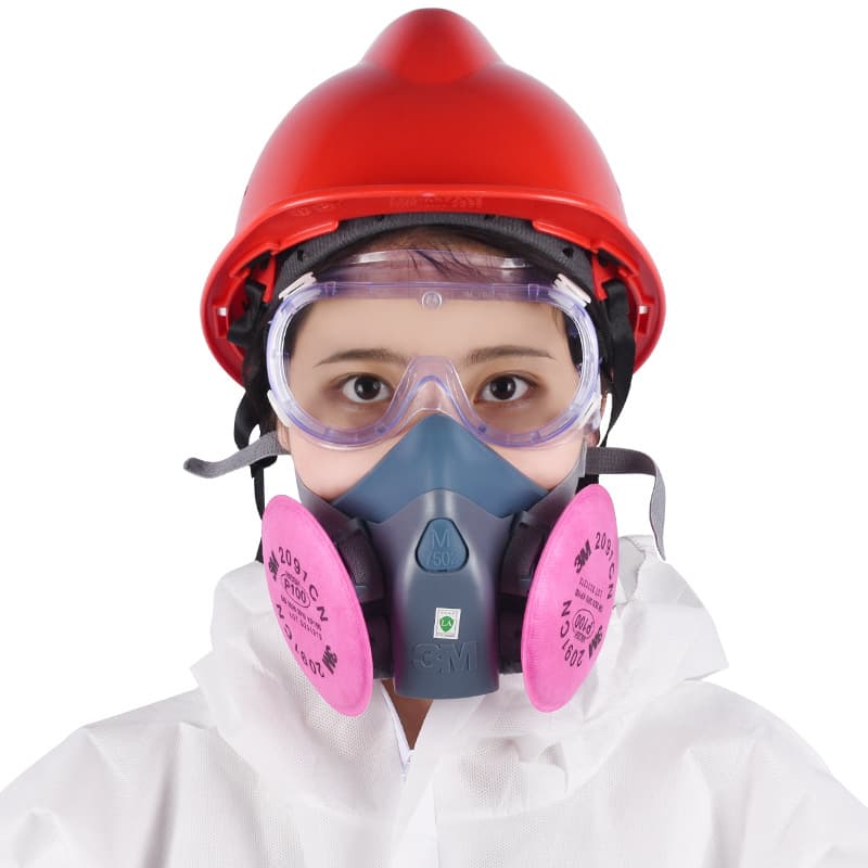 3m7502 silicone dust-proof special mask to prevent welding metal smoke particles industrial welders dust-proof mask 5