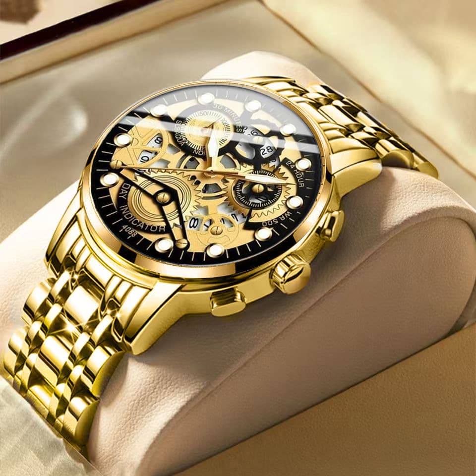 (Cross-border trading), quartz waterproof men's watch, fashionable calendar, quartz mechanism, European style 1