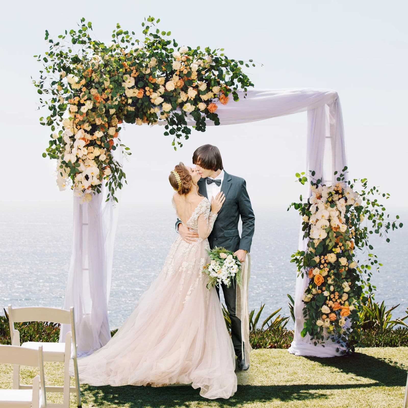 Cross-border foreign trade wedding arch door lawn wedding bracket wrought arch source manufacturer balloon arch frame 2