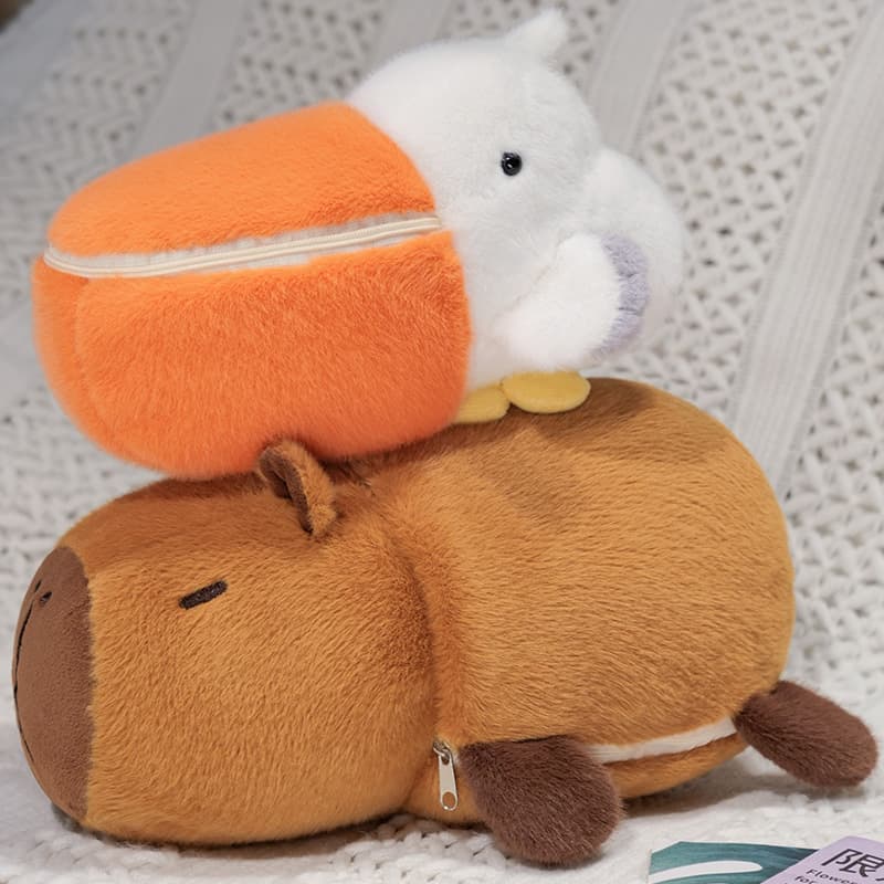 Double-sided funny brown plush doll 4