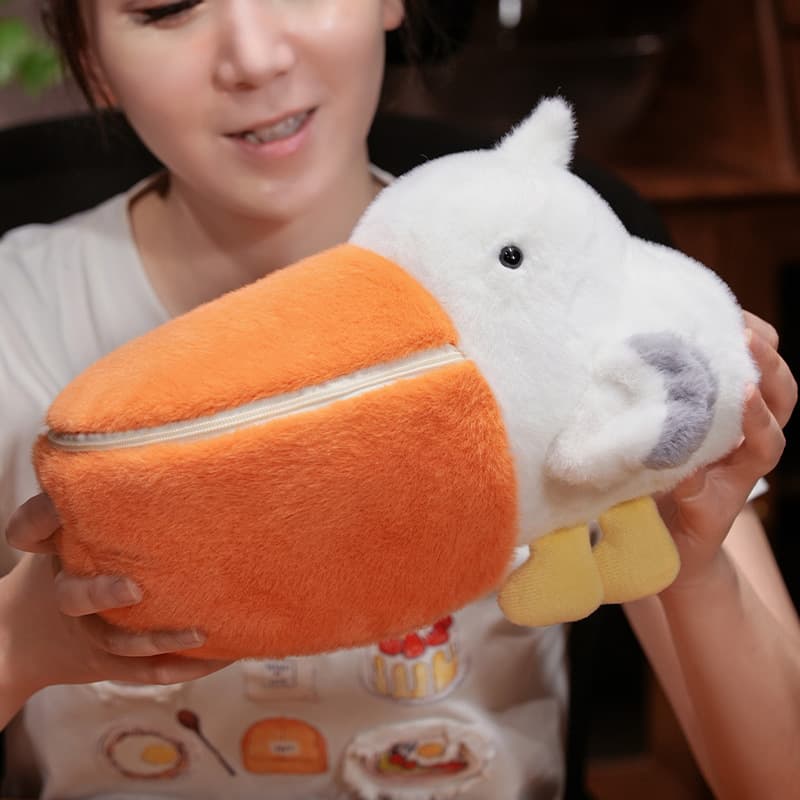 Double-sided funny brown plush doll 5