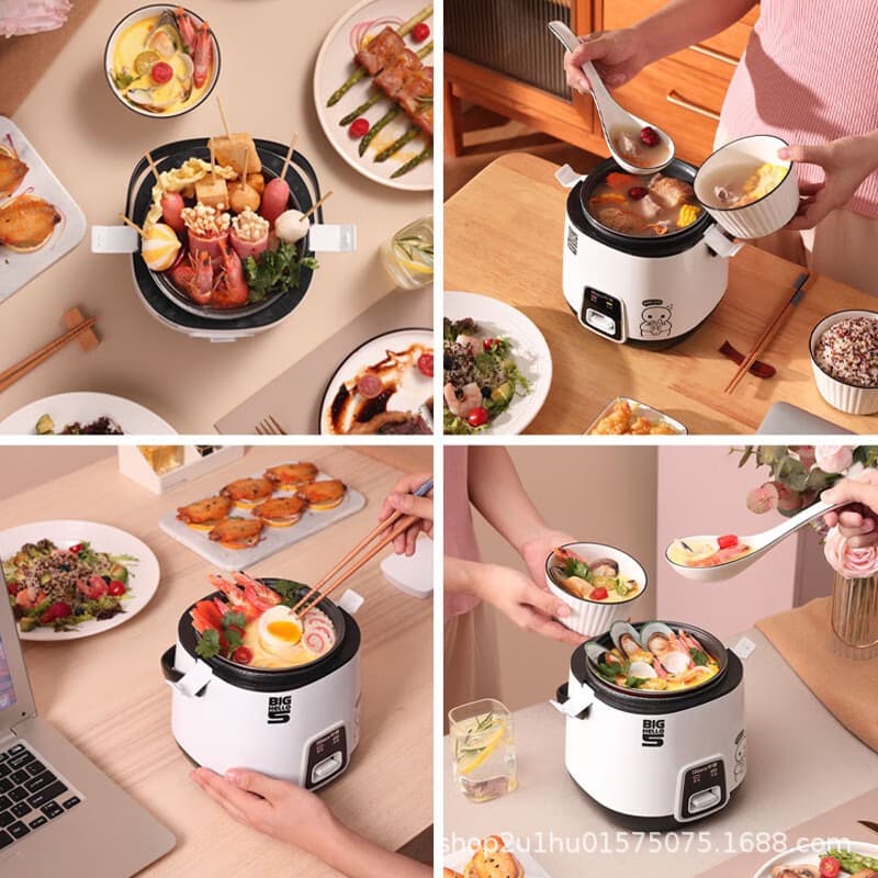 Huaco Huaqiang Rice Cooker Mini Home Multifunctional Small 1-3 People Door Room Available Non-stick Rice Cooker Factory 2