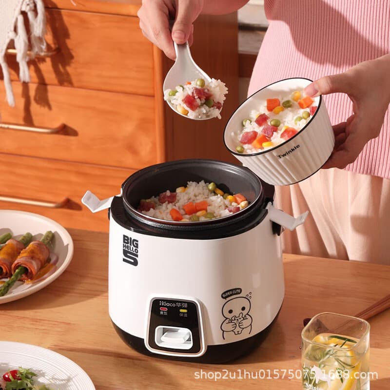 Huaco Huaqiang Rice Cooker Mini Home Multifunctional Small 1-3 People Door Room Available Non-stick Rice Cooker Factory 3