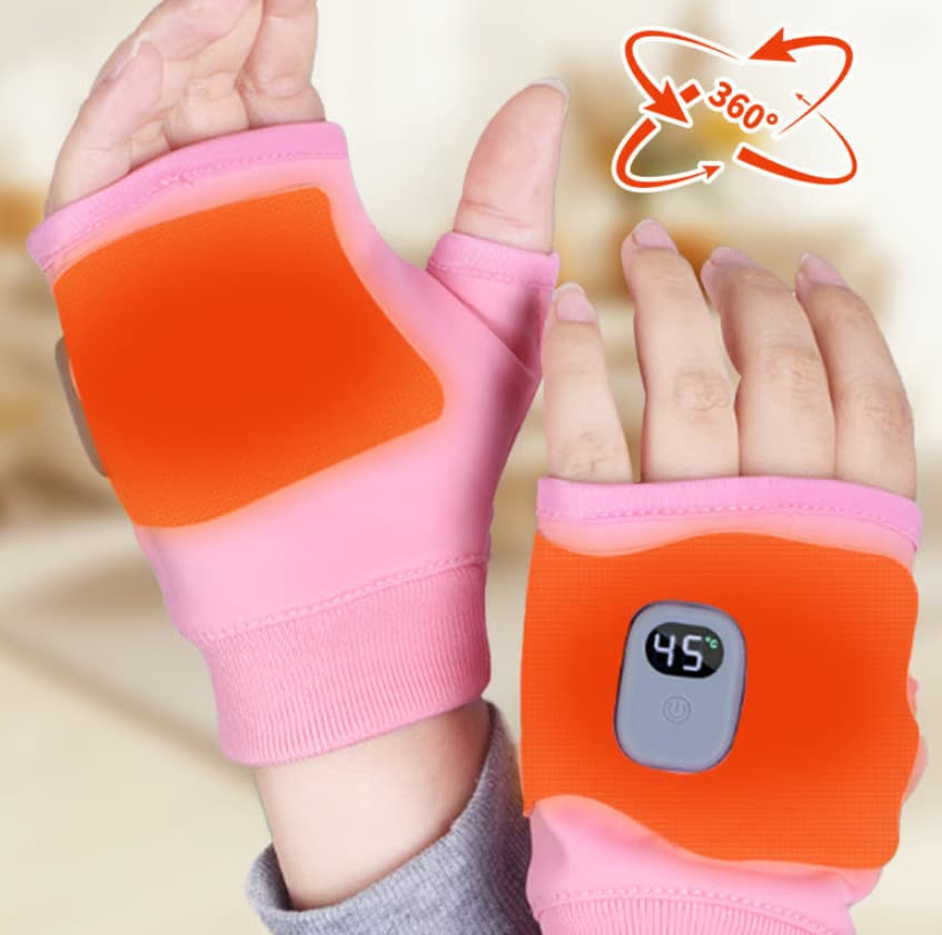 Smart Thermostatic Heated Fingerless Gloves Heating Gloves Warm Gloves 4