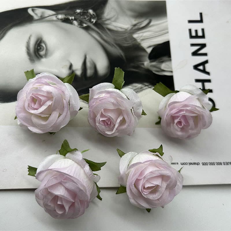 Simulated flower head wedding rose home decoration diy handmade hairpin headdress production decoration 3