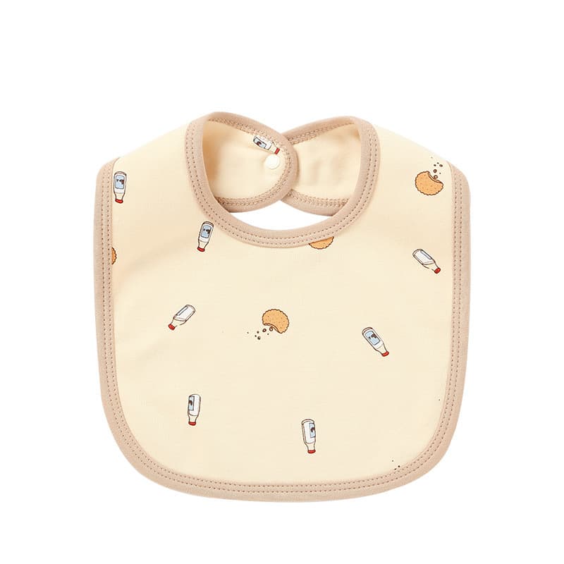 Cartoon cotton children's eating bib for men and women girl's for food for new born, water absorbent, with pocket 5