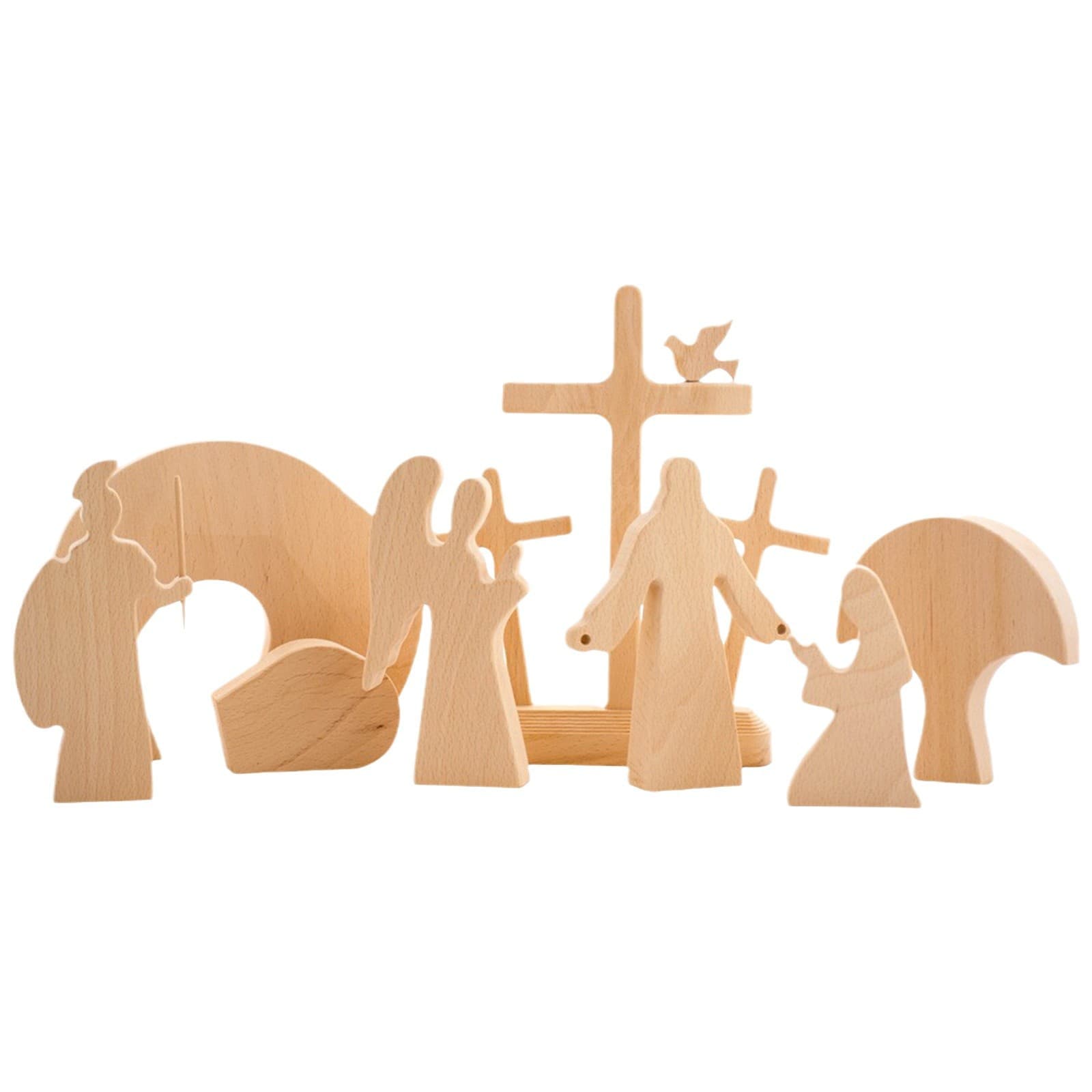 Wooden Easter Scene Decoration 5