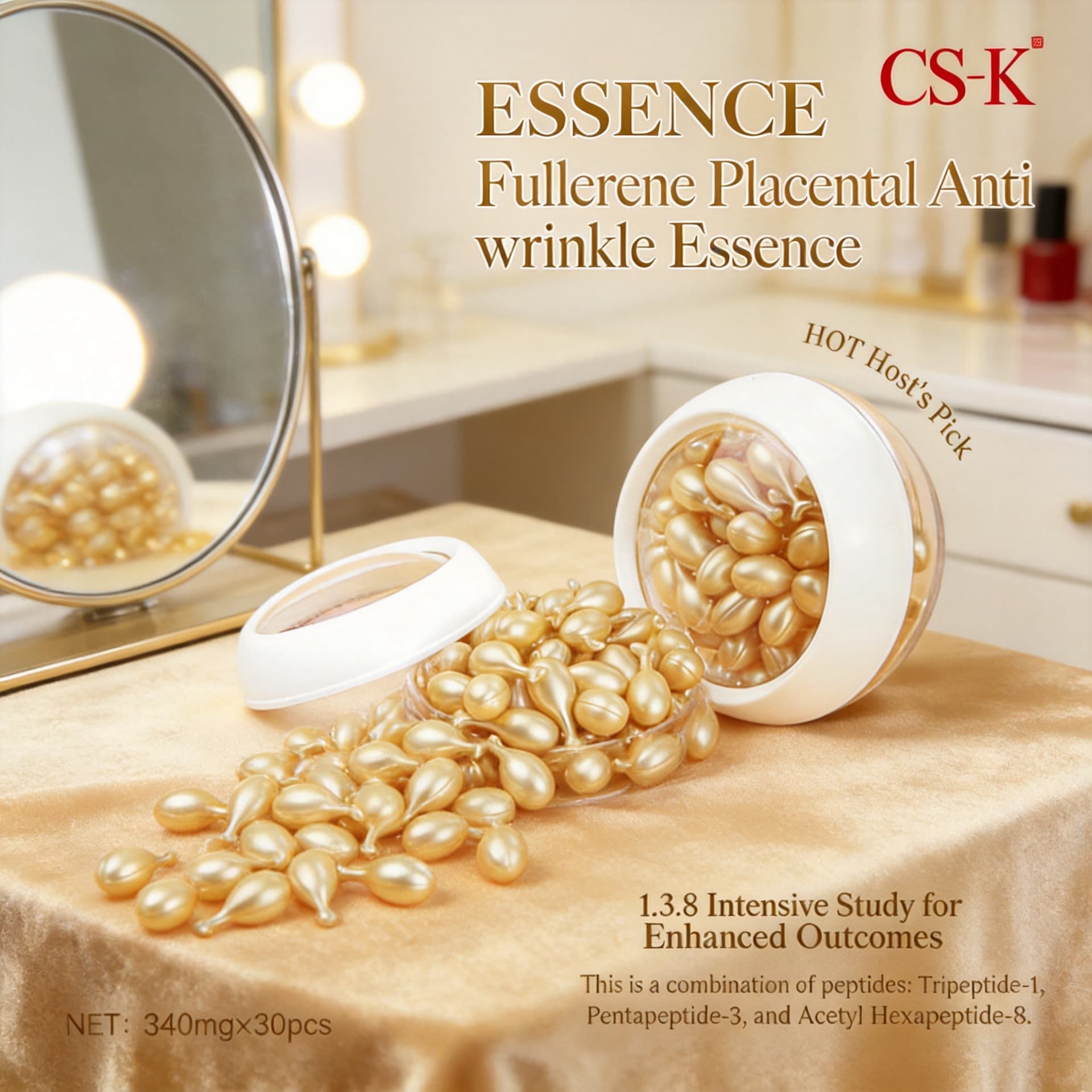 Capsule, serum, essential oil, moisturizing essence for face, anti-wrinkle 1