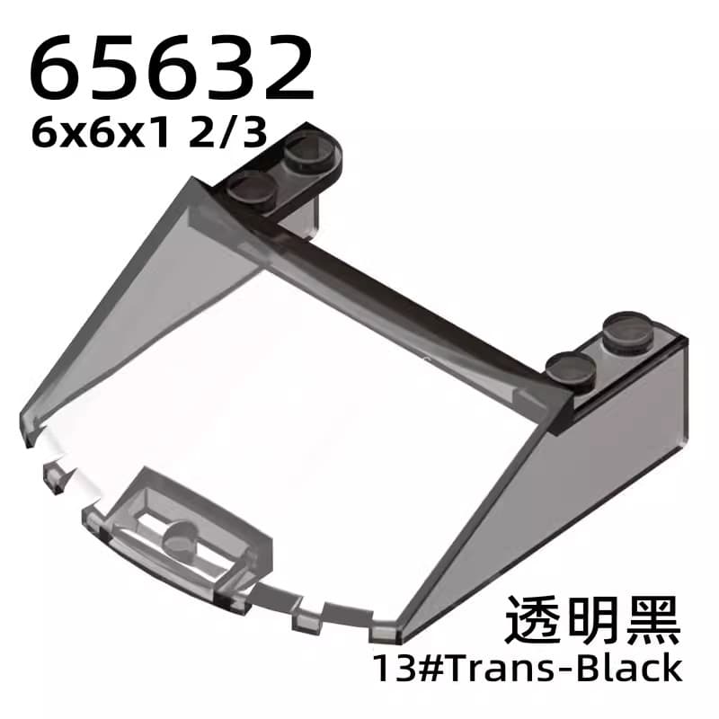 [50 grams of order] Compatible with 65632 building block parts 6x6x1 2/3 car windshield 8 grid car MOC 2