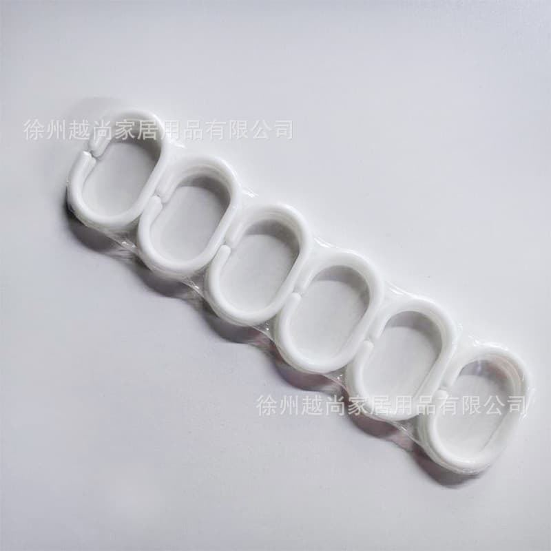 Spot-free drilling curtain rod hook ball ring shower curtain hanging ring opening C-ring curtain accessories curtain hanging ring 6