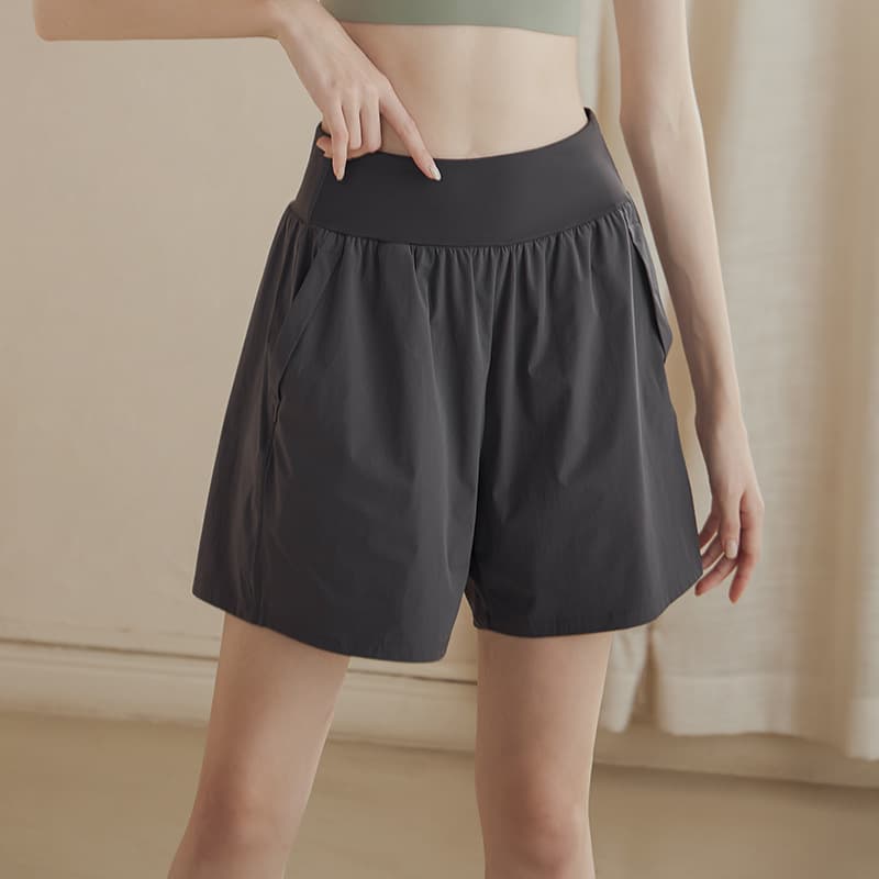 Quick dry sports protective underware, shorts, trousers, yoga clothing, thin leggings, loose fit, high waist, for running 3