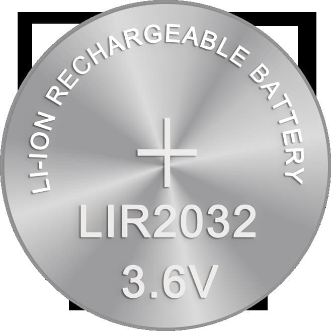 LIR2025 lithium button battery 3.6V rechargeable PCB board infrared detector device smart wearable 3