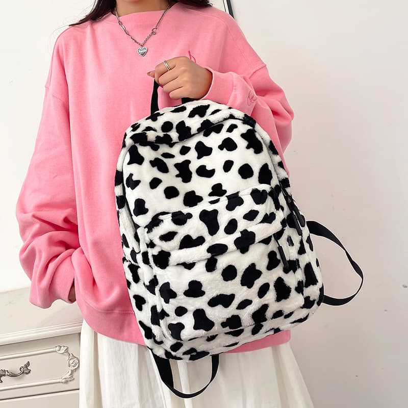 Capacious backpack, cute high quality demi-season shoulder bag 2