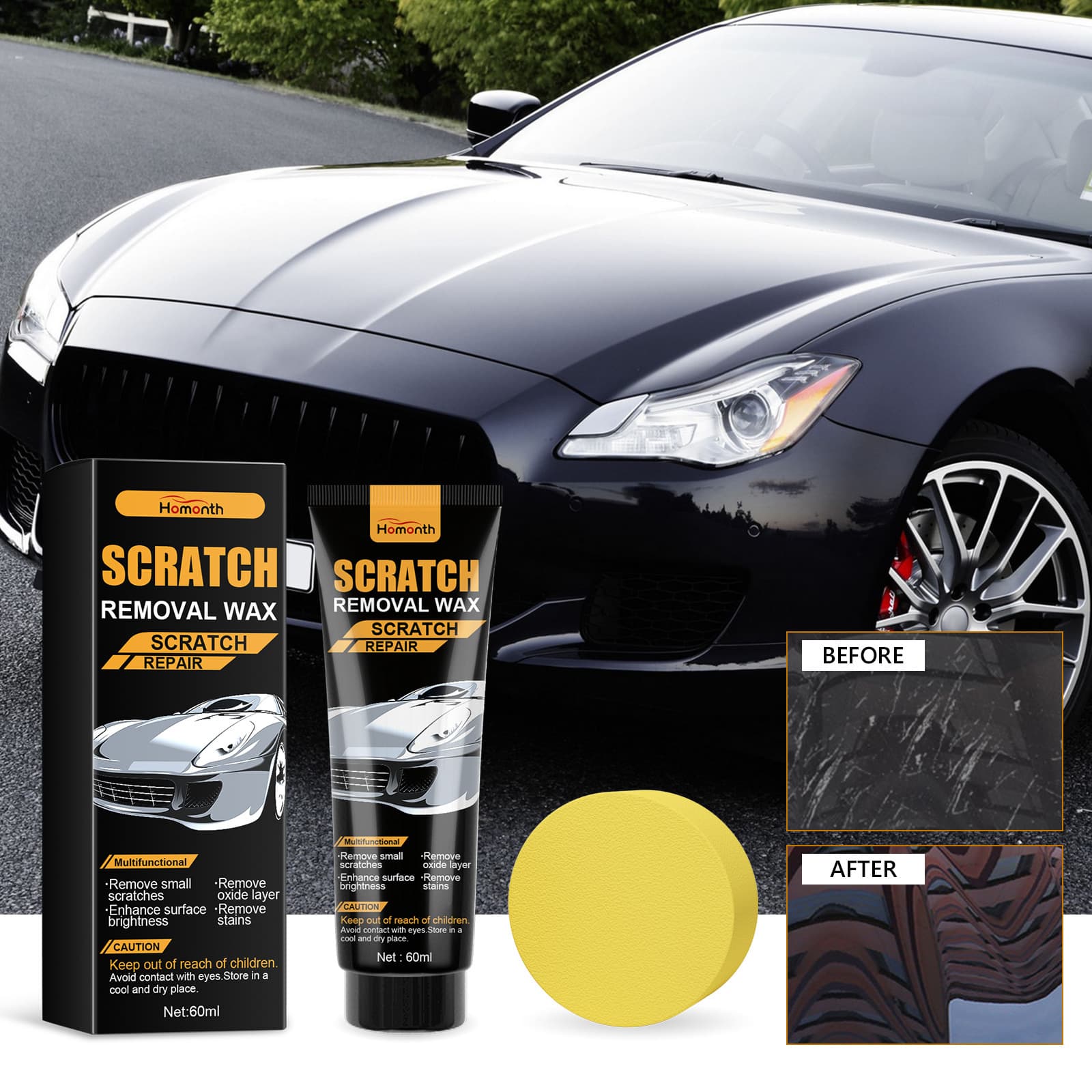 Homonth Car Scratch Care Paint Fine Scratch Polishing Coating Scratch Renovation Repair Care Paint