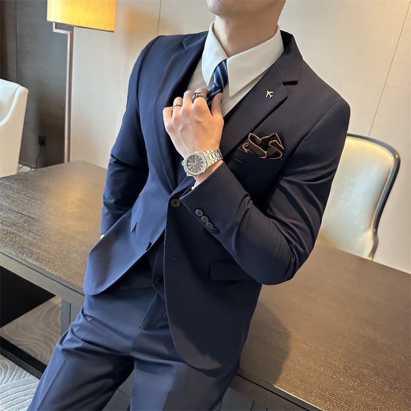 Factory direct sales high-end Western suit suit men's formal suit business groom best man group clothes profession 3