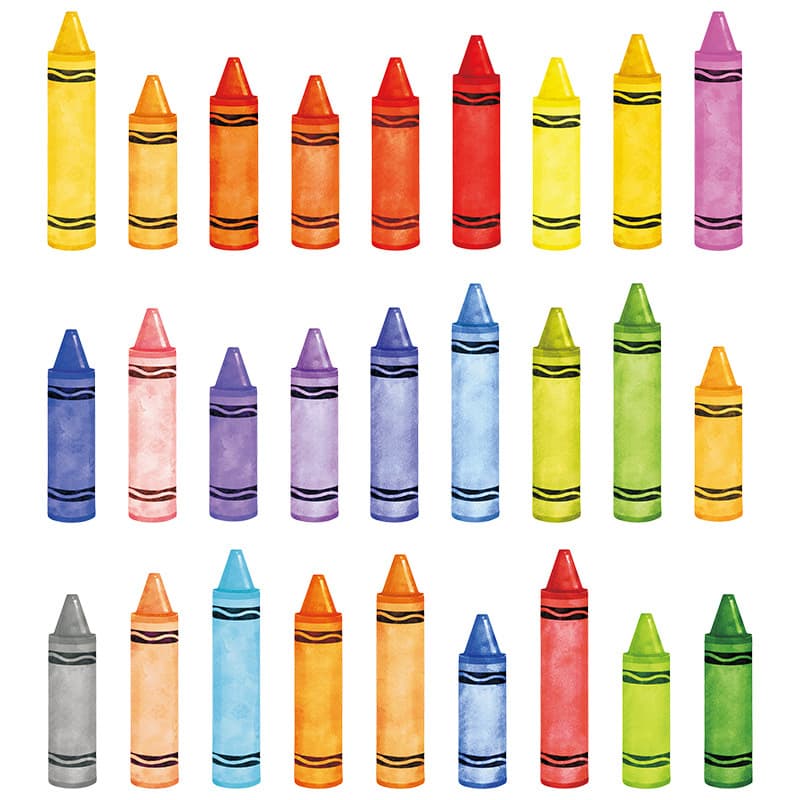 Watercolour, crayons, school pencil on wall, children's self-adhesive sticker PVC, training 5