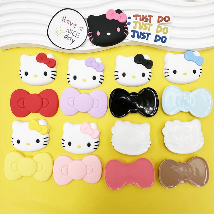 Big three dimensional silicone accessory with bow, slippers, phone case, DIY, x20 2