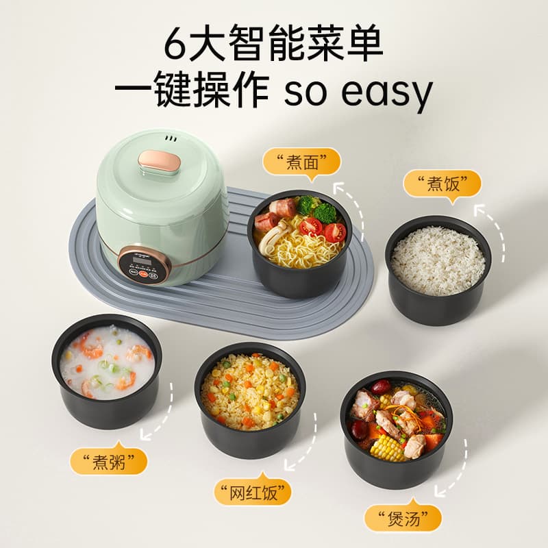 Mini Smart Rice Cooker 1-2 Person 3