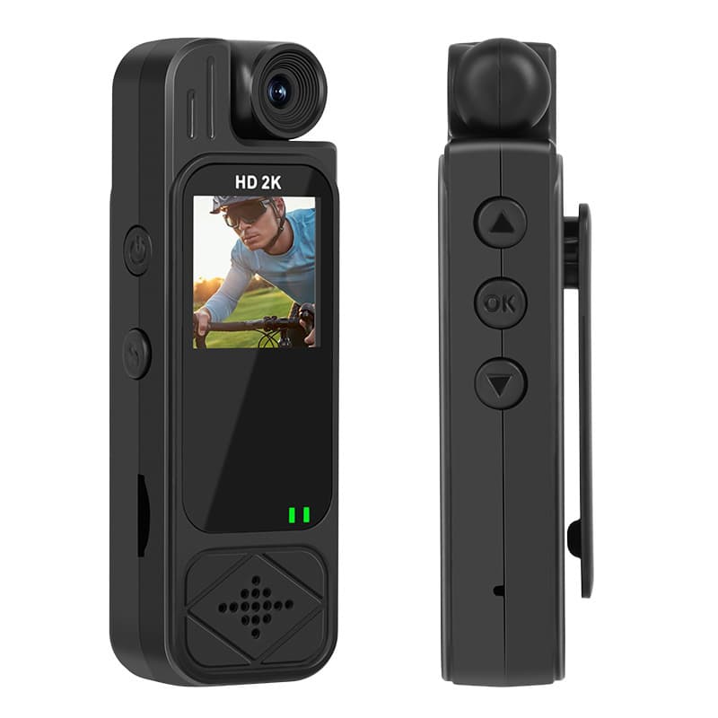 Carefully selected small pocket camera with screen, action camera, conference recorder, back clip-on infrared night vision, portable law enforcement device 5