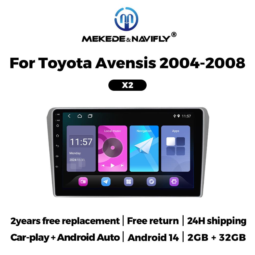Applicable to Toyota Avensis 04-08 Android Car GPS Navigation Car MP5 Bluetooth Player All-in-One 4